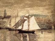 Winslow Homer Glastre Bay Yacht Sweden oil painting artist